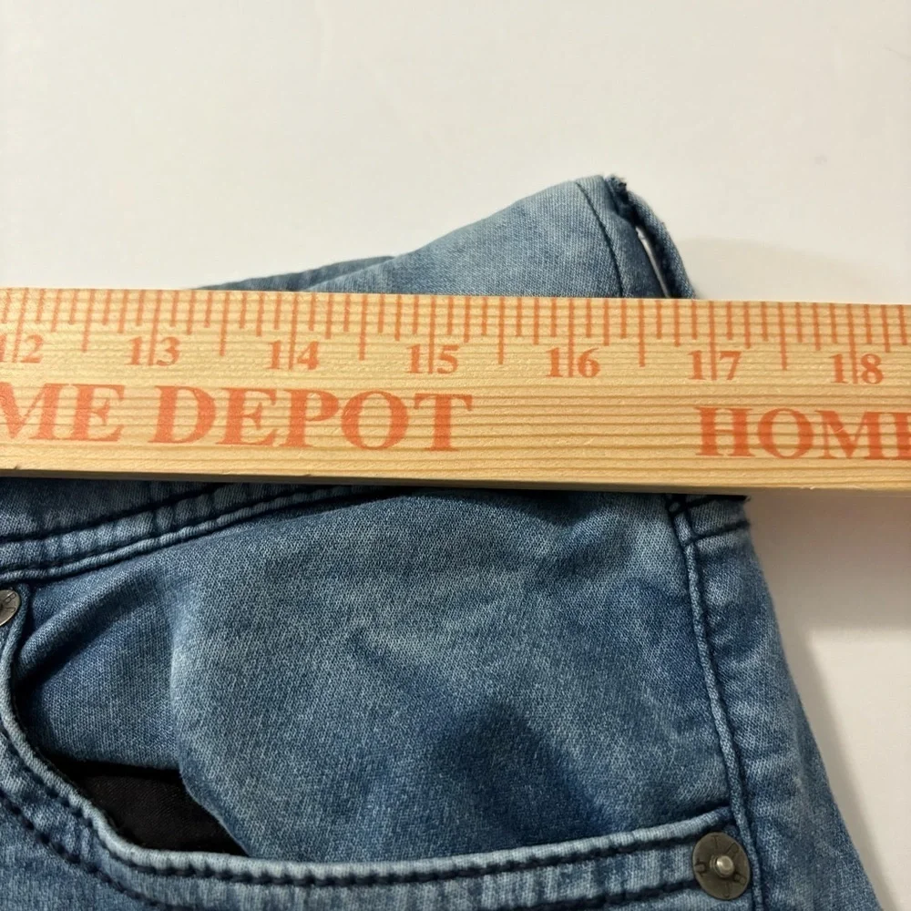 True Religion Dean Twisted Leg Light Blue Straight Sweatpants Drawstring Elastic